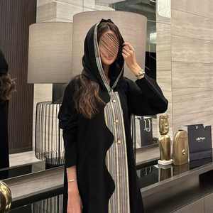 Best Selling Handmade Beaded Premium Nida Abaya for Modest Fashion Daily Wear Vintage Floor Length Loose Fit Ladies Party Wear - Product Image 4