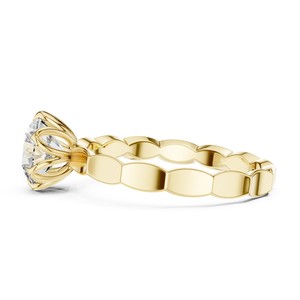 แหวนเพชรทรงกลมเจียระไนบริลเลียนท์เคลือบทอง 18K สำหรับผู้หญิง ได้รับการรับรองจาก IGI เหมาะสำหรับงานหมั้น วันครบรอบแต่งงาน และเป็นของขวัญ - Product Image 2