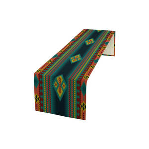 Camino de mesa de Navidad personalizado tradicional con estampado de algodón puro 100% con logotipo personalizado - Product Image 1