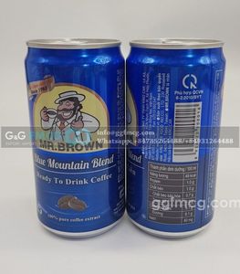 กาแฟเย็นผสมบลูเมาน์เทน แบรนด์มิสเตอร์บราวน์ บรรจุกล่อง 240 มล. ขายส่ง ส่วนผสมกลูโคสและคาร์บอเนต รสชาตินม 24 กระป๋อง - Product Image 2