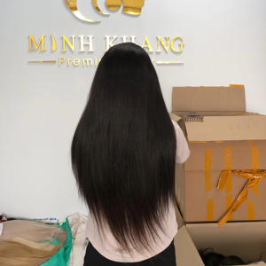 Extensiones de Cabello Humano Virgen Ruso de Alta Calidad de 1 a 3 Años, Trama Doble a Máquina, Inyección de Cinta, Sin Procesar, Color Personalizado Teñido - Product Image 1
