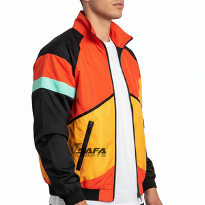 เสื้อกันลมสำหรับผู้ชายเสื้อแจ็คเก็ตกันลมกันน้ำน้ำหนักเบาระบายอากาศได้เร็วโลโก้ทีมฟุตบอล - Product Image 2