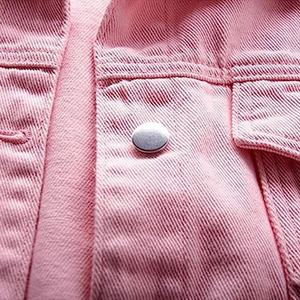 Custom Latest New Design Denim Jacket <b>Light</b> <b>Blue</b> Wash Cotton Long Sleeve <b>Women</b> Denim Jacket - Product Image 2