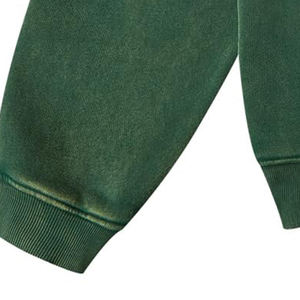 Nueva Sudadera con capucha lavada de mezcla de algodón básica con logotipo y diseño personalizado para hombres, sudaderas con capucha informales cómodas y relajadas para ropa de invierno - Product Image 6