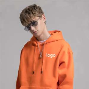 Sudadera con Capucha para Hombre, Gruesa, 100% Algodón, Línea Negra, Hecha en Portugal, Estilo Denim, Estampado Puff, Talla Grande, con Rasgaduras - Product Image 1