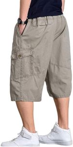 Pantalon court d'été populaire pour homme, salopette ample, short cargo imprimé avec logo, décontracté, solide, respirant, tissé, grande taille - Product Image 6