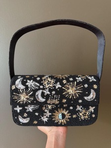 Bolso Tote Pequeño Clásico de Algodón Tejido a Mano con Cuentas de la Marca HUSSAIN CRAFTS, con Asa de Cuentas, para Mujer, para Fiestas de Verano - Product Image 3