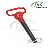 Nouveau Goupille d'attelage à poignée rouge en acier au carbone zingué pour tracteurs et remorques Fabricant Exportateur Inde JRS FARM PARTS Prix de gros