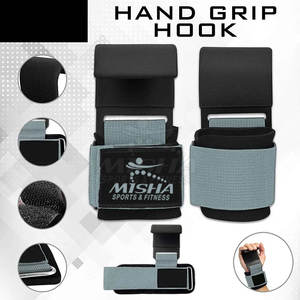 Ganchos de Levantamiento de Pesas, Plástico Resistente, Ajustables, Antideslizantes, Personalizados para Ejercicio Físico 2025 - Product Image 3