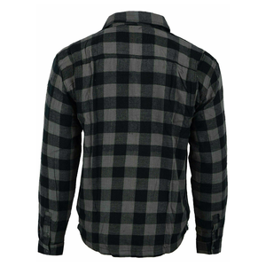 Top Tendance 100% Haute Qualité Coton Flanelle Hommes Moto Chemises OEM Conception Personnalisée De Protection À Manches Longues - Product Image 2