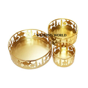 Bandeja de Chocolate de Metal con diseño de Luna, plato de Chocolate hecho a mano con acabado dorado, bandeja de Chocolate nueva con estilo clásico - Product Image 4