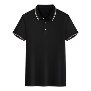 100% Organic Cotton Men's for Polo Shirts High Quality Custom Summer T-Shirt Breathable Casual Wear Logo Embroidery Short ODM - Product Image 2