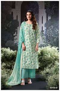 Salwar Kameez de Algodón Premium con Bordado de Encaje, Marca Ganga, Ropa India y Pakistaní para Mujer, para Fiestas, Todas las Temporadas, Venta al Por Mayor - Product Image 3