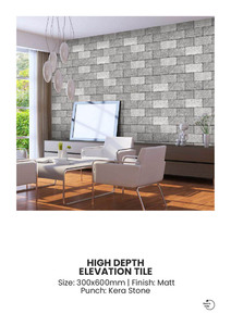 กระเบื้องพอร์ซเลนสำหรับผนังภายนอก ขนาด 300x600 มม. คอลเลคชั่น Exterior - Product Image 5