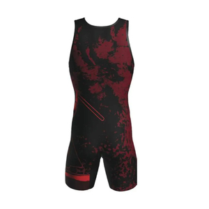 Maillot de lutte extensible de haute qualité pour hommes pas cher Sublimation Gym Training Body Suit Logo avant pour Powerlifting Fitness - Product Image 3