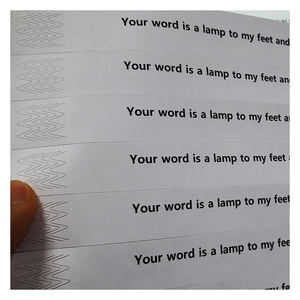 Tyvek สายรัดข้อมือกระดาษโค้ด QR แผ่นพิมพ์ได้สำหรับงานปาร์ตี้ DIY คอนเสิร์ตบริการบรรจุภัณฑ์และการพิมพ์ - Product Image 4