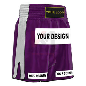 Summer <b>Men's</b> MMA Fitness <b>Shorts</b> 100% Cotton Muay Thai Workout Sweat <b>Shorts</b> <b>for</b> Boxing Gym and Martial Arts Training - Product Image 2