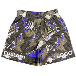 Pantalones Cortos Deportivos para Hombre 2025, Sublimados, de Spandex/Algodón, Secado Rápido, Ligeros, Compresión para Correr, Corte Regular - Product Image 1