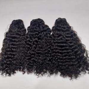 Vente en gros extensions de cheveux indiens vierges du temple perruque à double tirage avec fermeture en cheveux humains faisant le fournisseur - Product Image 3