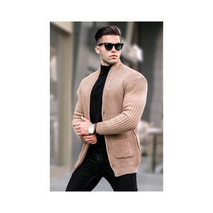 Cárdigans de nuevo diseño para hombre, color sucio y a la moda del fabricante turco - Product Image 6
