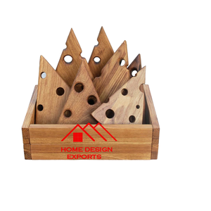 Support à pizza en bois de manguier pour servir des pizzas décoratives dans les restaurants et les hôtels - Product Image 6