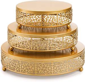 Présentoir à gâteaux en métal Design exclusif, finition brillante, tasse à Dessert, présentoir à gâteaux, cristal diamant décoratif de meilleure qualité - Product Image 5