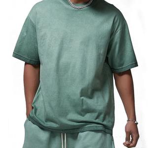 Camiseta Extra Grande para Hombre, Diseño Nuevo 2025, Impresión Digital Personalizada, 100% Algodón, Lavado Mineral, Patrón de Letras, Ropa al por Mayor - Product Image 4