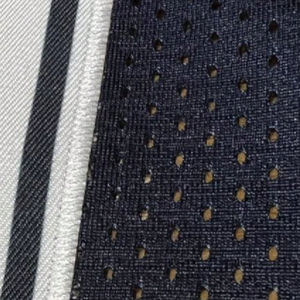 Maillot de football américain surdimensionné personnalisé OEM, streetwear, maille à œillets, rétro, vêtements de supporter, broderie personnalisée, maillot d'équipe - Product Image 3