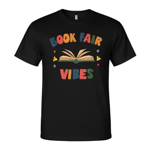 T-shirt à manches longues aux vibrations rétro nostalgiques, inspiré de la foire du livre de la bibliothèque, vêtement promotionnel - Product Image 2