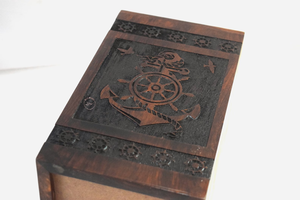Handcrafted Wooden Urn <b>Box</b> Timeless Memorial <b>Box</b> Decorative Cremation Urn <b>for</b> <b>Ashes</b> - Product Image 5