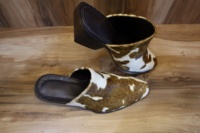Véritables chaussons de cow-girl occidentaux faits main pour femmes fabriqués en Inde Bottes Rustiques Western Booties