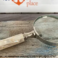 Premium Handheld Wooden Magnifier with Crystal Clear Lens for Jewelry Coins Stamps Reading and Hobby Use
