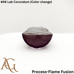 Alexandrite de laboratoire cultivée avec effet de changement de couleur, Corindon synthétique brut fusionné à la flamme, Pierres précieuses en vrac créées en laboratoire - Product Image 5