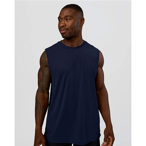 เสื้อกล้ามขายส่งแบบยาว ระบายอากาศได้ดี ทรงหลวม ไซส์ใหญ่ ใส่สบาย เหมาะสำหรับออกกำลังกาย วิ่ง ฟิตเนส ไม่มีแขน สามารถสั่งทำได้ - Product Image 1