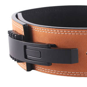 Ceinture d'haltérophilie personnalisée Durable Top Grain peau de vache en cuir ceinture d'haltérophilie pour hommes bonne ceinture à boucle ardillon - Product Image 3