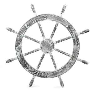 High Quality Classic <b>Wooden</b> Ship Wheel Nautical Maritime Brass Steering Wall Decorative Business Gift Marine Supplies - Product Image 5