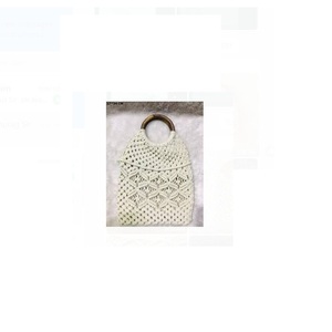 กระเป๋าถือ macrame กระเป๋าสะพายไหล่สำหรับช้อปปิ้งของผู้หญิงกระเป๋าโท้ทแบบพับเก็บได้แบบลำลองสำหรับเดินทางสีสันสดใส - Product Image 6