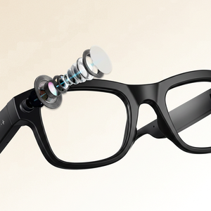 Lunettes intelligentes M02 avec caméra vidéo 4K, commande vocale, lecteur de musique, étui de charge et manuel - Product Image 2