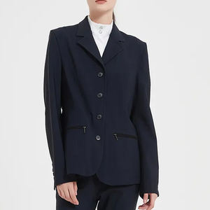 Veste d'équitation pour femmes avec logo personnalisé en gros, veste d'équitation respirante d'été, veste de compétition classique - Product Image 1