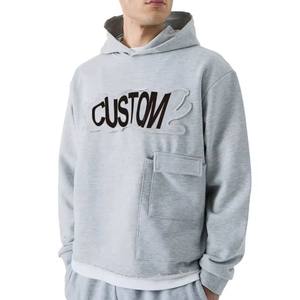 Sudadera con capucha personalizada Venta al por mayor Streetwear Sudaderas con capucha de los hombres Imprimir Unisex Plain High Quality Oversized boxy fit HOODIE. - Product Image 1