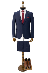 Traje de Hombre Elegante para Bodas y Negocios, Estilo Clásico, Corte Entallado, Traje de Tres Piezas, Chaqueta, Blazer, Chaleco y Pantalones Negros, Ropa de Oficina - Product Image 4