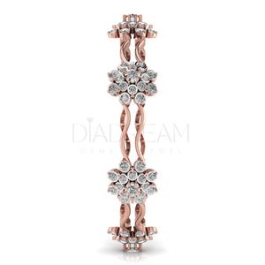 Bracelets de créateur pour femmes Bracelets fantaisie diamant Moissanite Ensemble lunette complète coupe ronde Bracelets diamant Cadeau pour spécial - Product Image 5