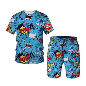 NEW 3D Cartoon Print Men's <b>T</b>-<b>shirt</b> Shorts Suit Summer Male Sportswear 2pc Set Hip Hop Tee Top Street Wear Men Clothing - Product Image 2