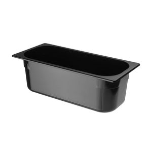 HENDI Contenitore per Gelato in Policarbonato Nero 5L 360x165x(H)120mm, Vaschette per Bevande, Secchielli per Ghiaccio - Product Image 1