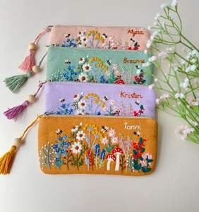 YOUR WEAR EMBROIDERY UNIQUE <b>BAGS</b> BEST Bohemian Style Embroidery Work Hand <b>Clutch</b> Purses <b>Bags</b> Fancy Design Lining Wholesale - Product Image 1