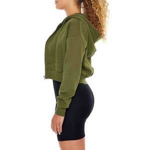 Nueva Sudadera Corta con Capucha para Mujer, Estilo Urbano, Informal, Holgada, para Mujer, 2026 - Product Image 3