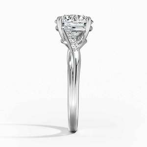 แหวนหมั้นเพชรรัศมีทรงกลมตัดใน10/14/18 KT ของสะสมทองคำอย่างหรูหรา - Product Image 5