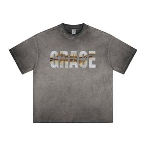 T-shirt personnalisé pour hommes T-shirt surdimensionné unisexe style ancien 100% jersey de coton délavé à l'acide pour hommes Meilleur prix - Product Image 5