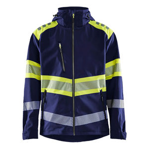 Multi Pocket Windproof Waterproof <b>Reflective</b> <b>Tape</b> Softshell Men Construction Wear Safety Jacket high Demanded - Product Image 4