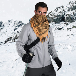 Men's Hot Winter Softshell Jacket High Street Style Waterproof Windproof with <b>Stand</b> Collar Canvas Fabric Zipper Print Design - Product Image 4